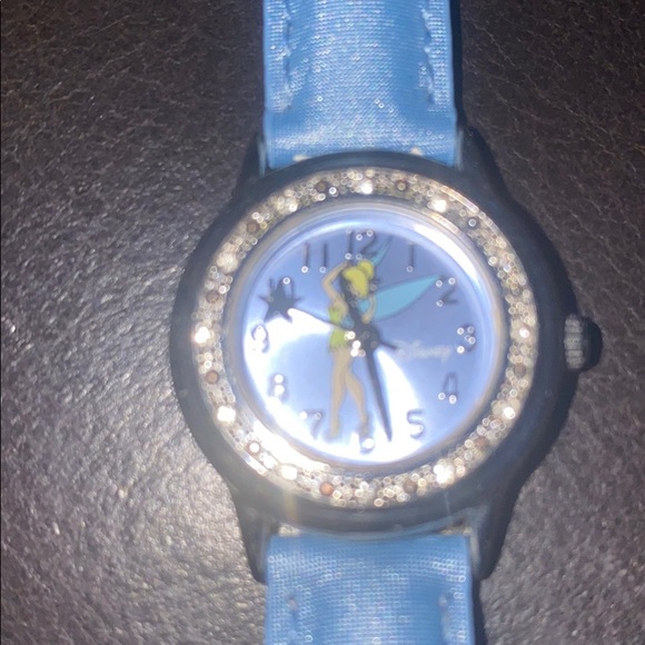 Disney Tinkerbell Watch Blue Leather 